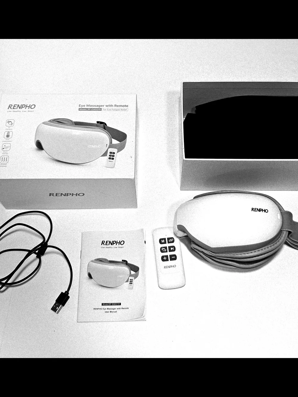 RENPHO White Eye Massager with Remote - Soothing Relief
